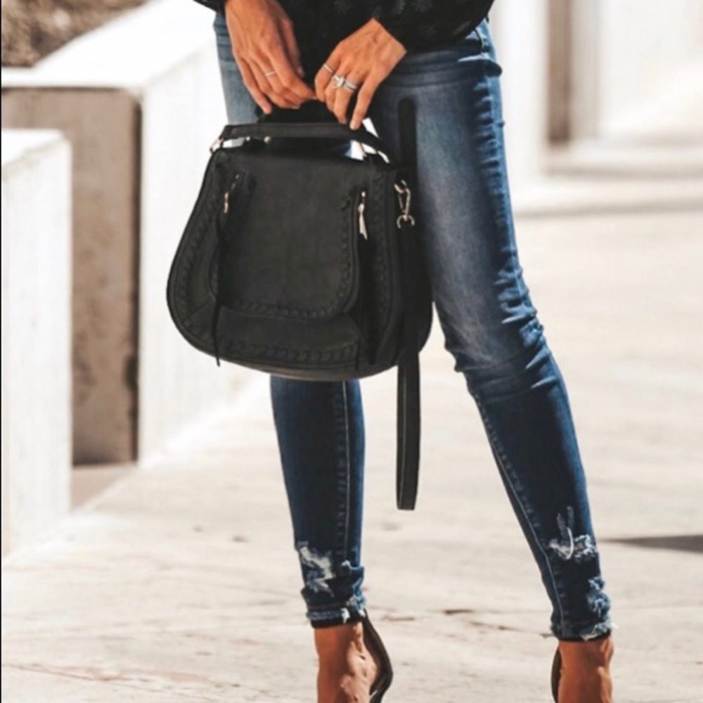 Vici Collection Highland Black Saddle Bag